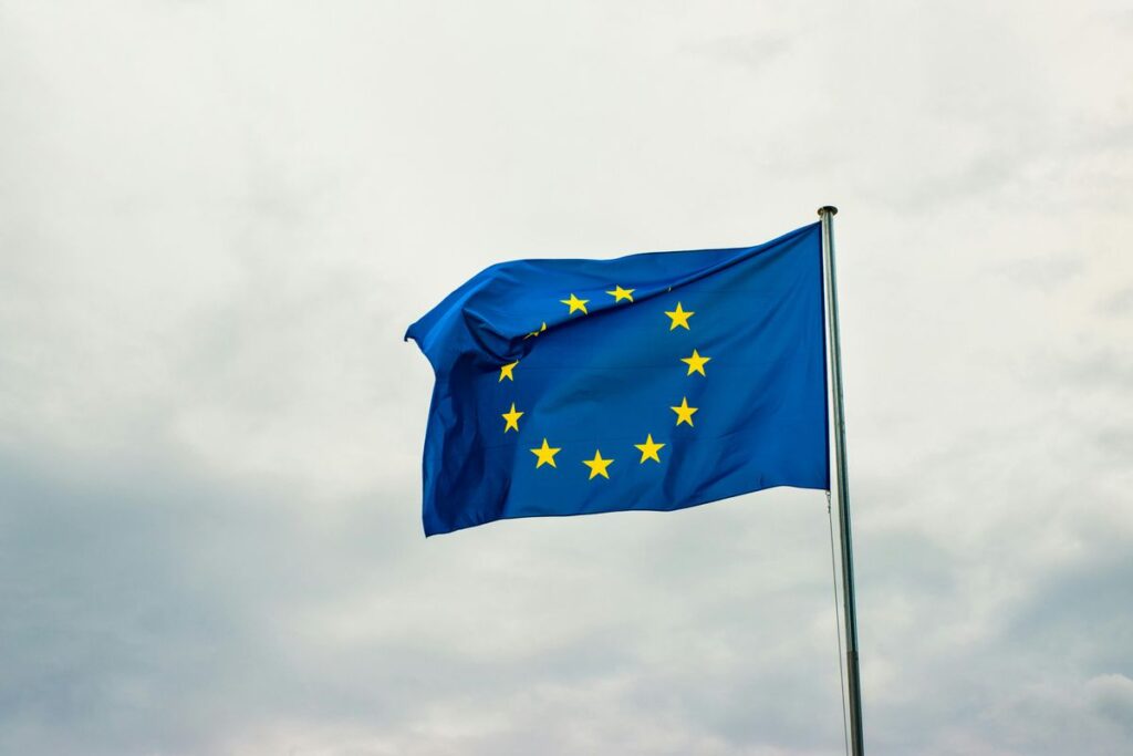 Karte, die zeigt, wie viele Länder an Deutschland grenzen.
